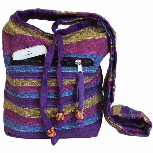 Nepal Sling Taske - Vilde Blomster
