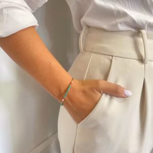 Pulsera Nepalés de Gemas Extra Finas - Turquesa y Piedra