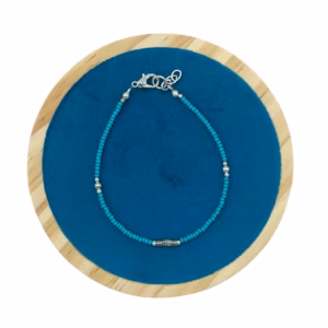 Pulsera Nepalés de Gemas Extra Finas - Turquesa y Gota