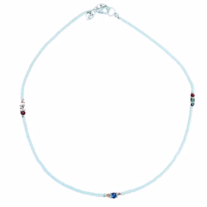Collar Nepalés de Gemas Extra Finas - Perla y Cuentas Cortadas