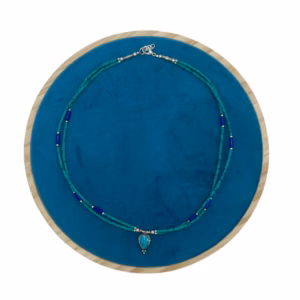 Collar Nepalés de Gemas - Lapislázuli y Malaquita