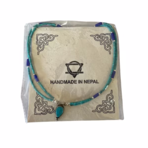 Collar Nepalés de Gemas - Lapislázuli y Malaquita