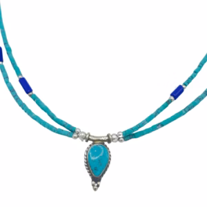 Collar Nepalés de Gemas - Lapislázuli y Malaquita