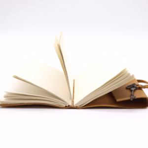 Geolied Cognac Leer & Sleutel - 200 Pagina's - 13x18cm