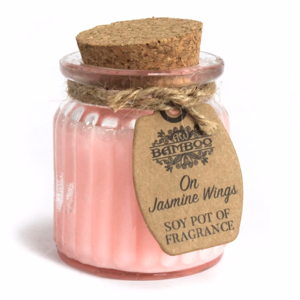 On Jasmine Wings Soy Pot of Fragrance Candle