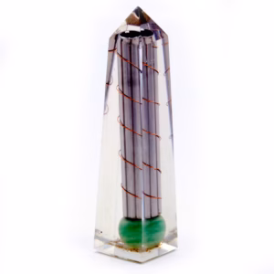 Orgonittobelisk Power Point Grønn Aventurin - 110x30mm