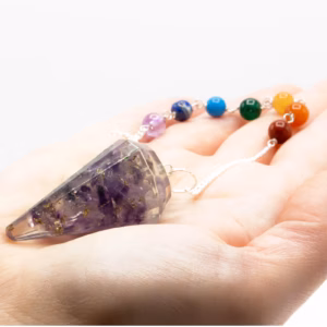 Pendule Orgonite de Puissance Chakra - Améthyste