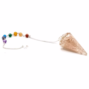 Orgonite Power Chakra Pendul - Rose Quartz