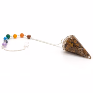 Orgonite Power Chakra Pendel - Tijgeroog