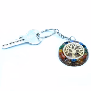Porte - Clés Orgonite - Gemmes Chakra Arbre de la Vie
