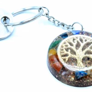Porte - Clés Orgonite - Gemmes Chakra Arbre de la Vie