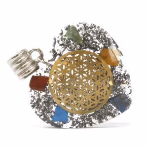 Orgonite Power Hanger - 7 Stenen Chakra Hart