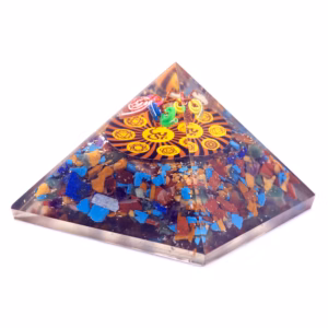 Orgonite Pyramid - OM Chakra - 70mm
