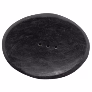 Jabonera Ovalada de Mármol Negro