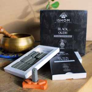 Pack de 15 Ladrillos de Incienso Natural y Quemadores - Madera Negra