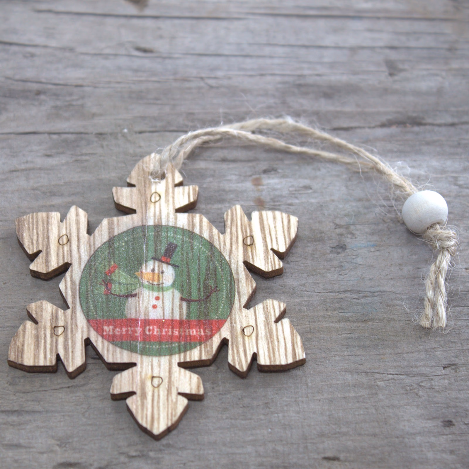 Holzdeko Weihnachten - Schneeflocke & Schneemann - 2 Stk. 1 Holzdeko Weihnachten - Schneeflocke &Amp; Schneemann - 2 Stk.
