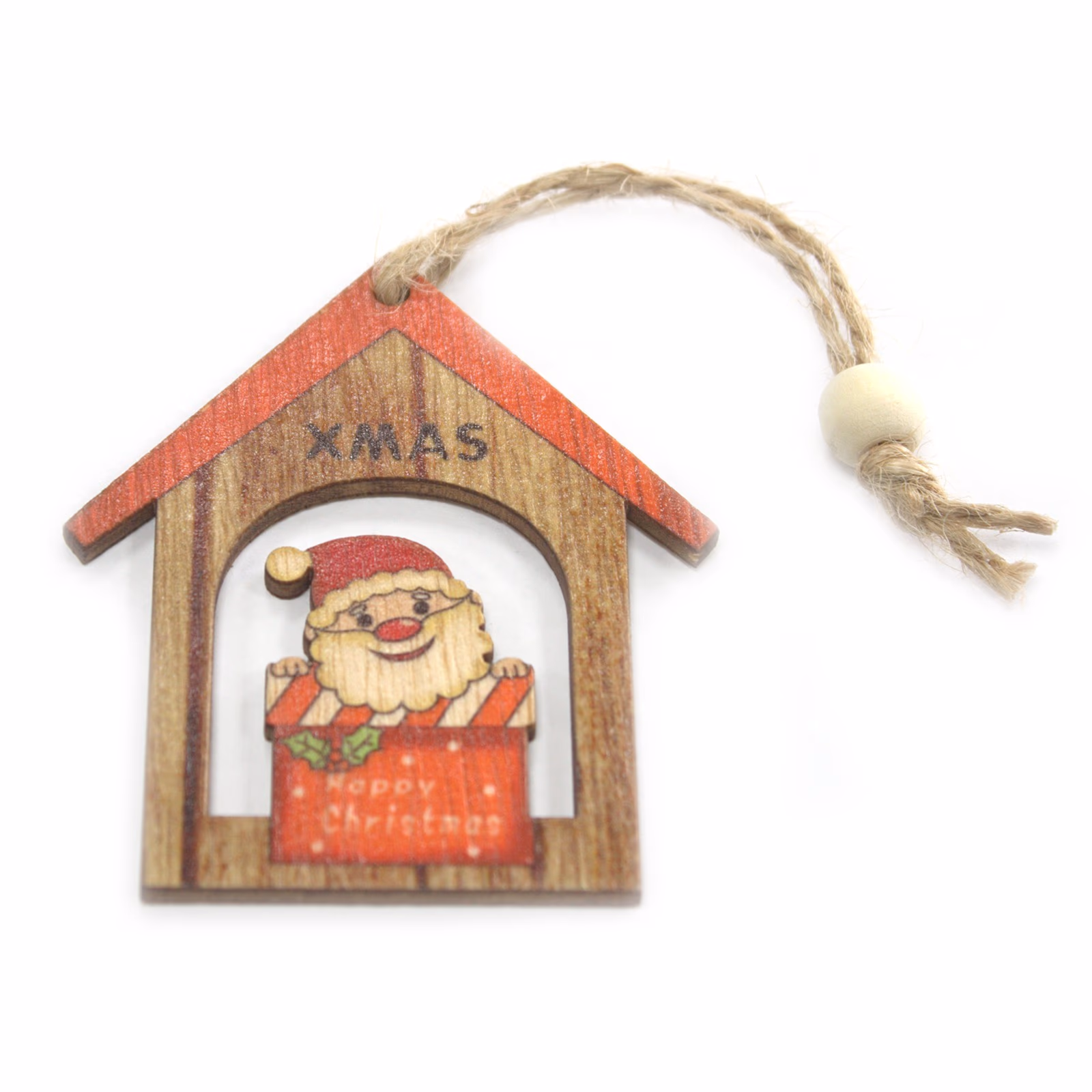 Holzdeko Weihnachten - Weihnachtsmann Geschenk - 2 Stk. 3 Holzdeko Weihnachten - Weihnachtsmann Geschenk - 2 Stk.