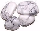 Sten - Howlite, Hvid - Stor - 24stk.