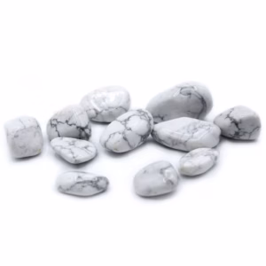 Sten - Howlite, Hvid - Stor - 24stk.