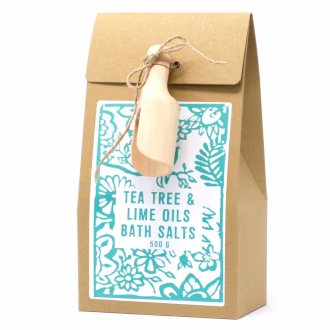Tea Tree & Lime Badsalt 500g - Pack of 500g Bath Salt