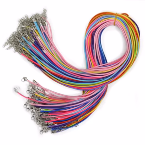 Packs Waxed Pendant Cords - 2mm X 55cm - Assorted - 10 Colours