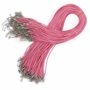 Packs Waxed Pendant Cords - 2mm X 55cm - Assorted - Pink 102