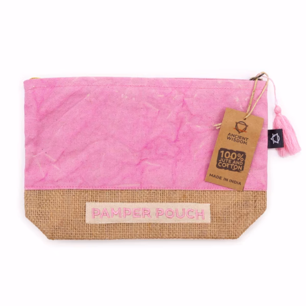 Pamper Pouch - Rosa og Lilla - Stonewash