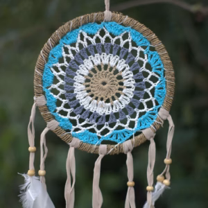 Pastel Azul Macramé Atrapasueños 16cm (Asst Colours)