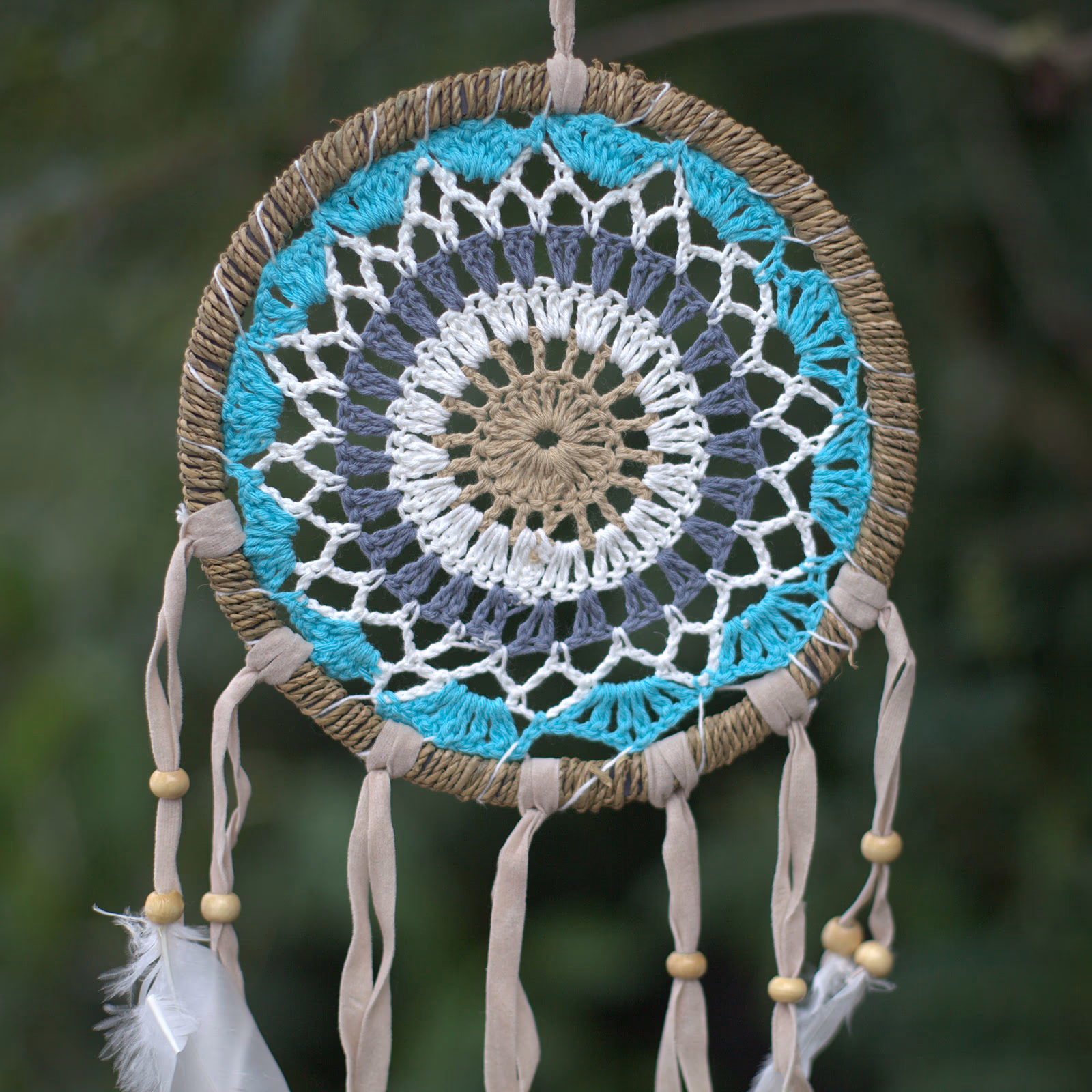 Pastel Azul Macramé Atrapasueños 16cm (Asst Colours) 1 Pastel Azul Macramé Atrapasueños 16Cm (Asst Colours)