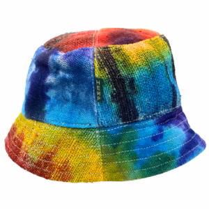 Lappad Festivalhatt av Hampa & Bomull - Batik
