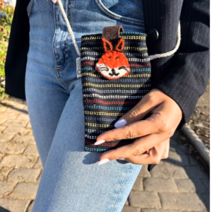 Telefonholderveske Svart og Multi - Fox Decor