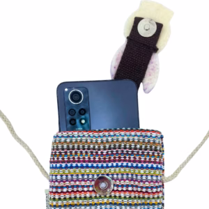 Telefonholder Veske Striper Rosa - Kanindekor