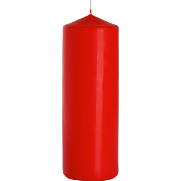Bougie Pilier 80x250mm - Rouge