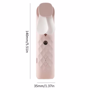 Ventilateur et Vaporisateur de Visage Nano Mist Rose - Rechargeable par USB