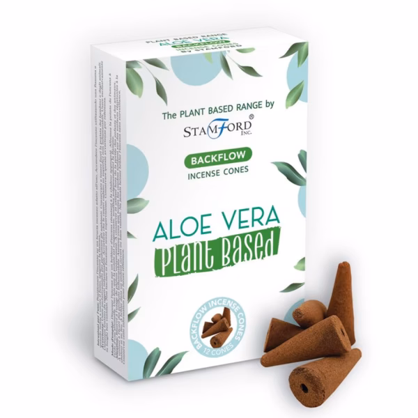 12 Backflow Räucherkegel - Aloe Vera