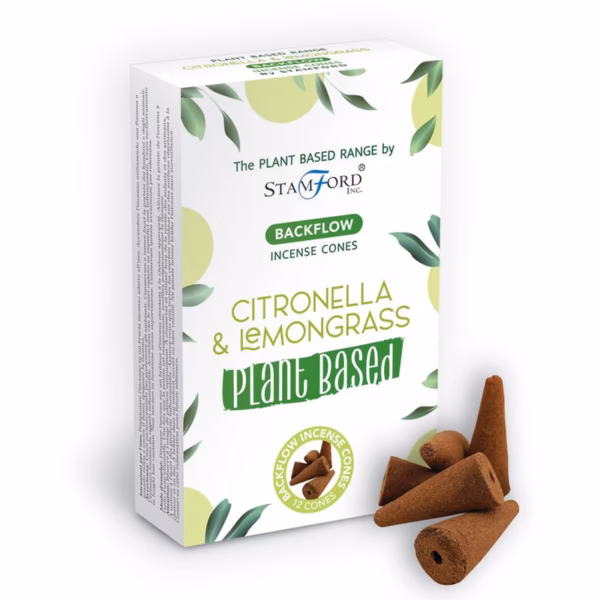 Cônes d'Encens à Base de Plantes - Citron & Citronnelle