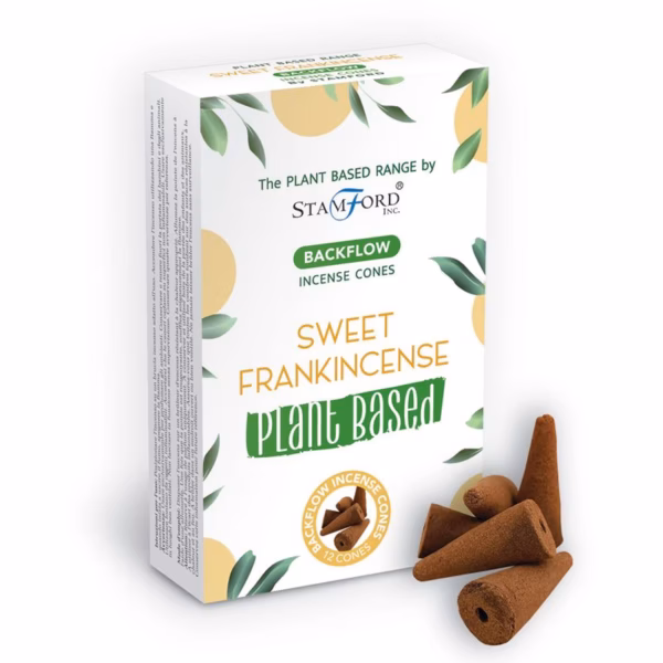 Plant Based Backflow Incense Cones - Sweet Frankincense