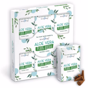 Conos de Incienso a Base de Plantas - Aloe Vera