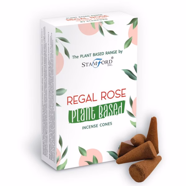 Cônes d'Encens à Base de Plantes - Regal Rose