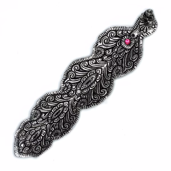Porte - Encens Long Bouddha en Aluminium Poli 20cm