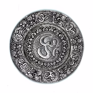 Om Røkelsesholder I Polert Aluminium, Rund, 11cm