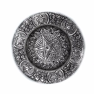 Pentagon Røkelsesholder I Polert Aluminium 11,5cm