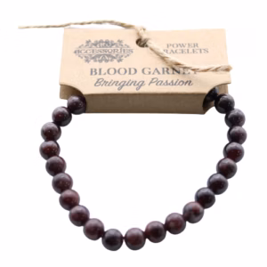 Bracelet de Puissance - Grenat Sanguine