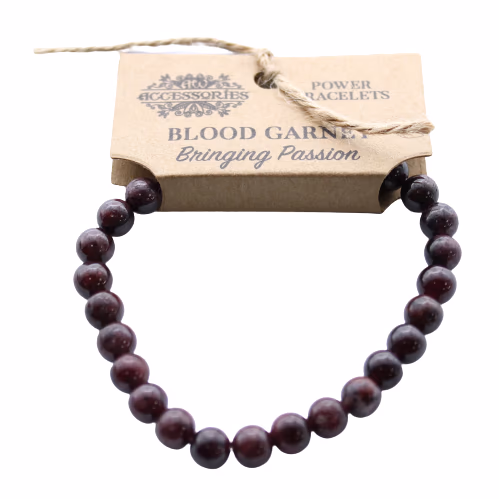 Bracelet de Puissance - Grenat Sanguine