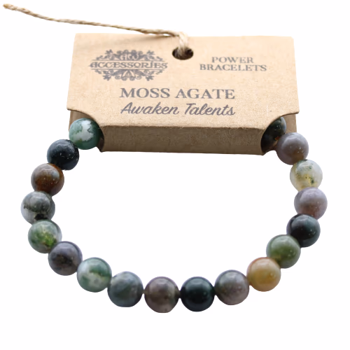 Pulsera de Energía - Ágata de Musgo