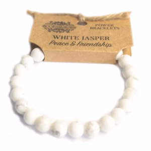Bracelet de Puissance - Jaspe Blanc