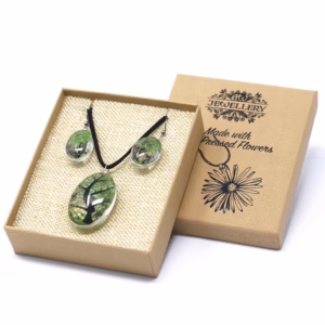 Flores Prensadas - Arbol de la Vida - Verde