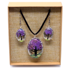 Pressed Flowers - Tree Of Life Set - Lavender