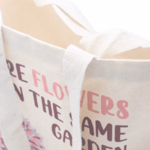Bedruckte Baumwolltasche - Wir Sind Blumen - Natürlich