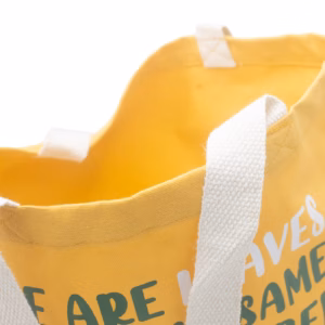 Bedruckte Baumwolltasche - We Are Leaves - Gelb